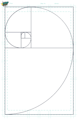 Comic template golden spiral